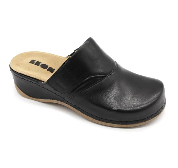 2019 Leon Comfort Saboti piele naturala - dama - cu taloneta detasabila