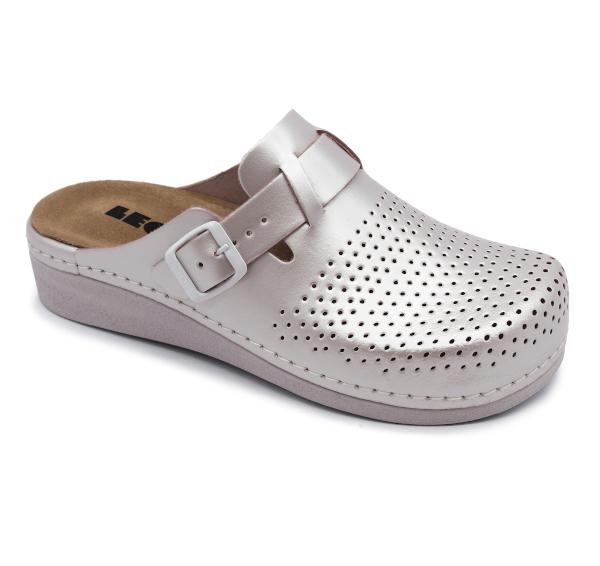 5001 Leon Comfort Saboti piele naturala - dama - cu taloneta detasabila