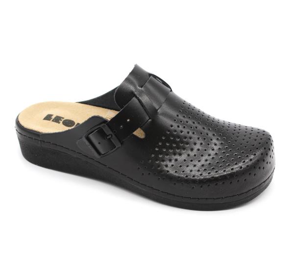 5001 Leon Comfort Saboti piele naturala - dama - cu taloneta detasabila