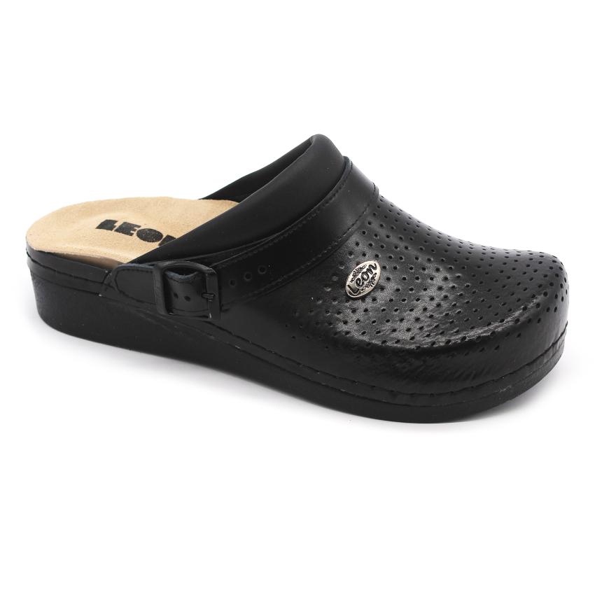 5002 Leon Comfort Saboti piele naturala - dama - cu taloneta detasabila