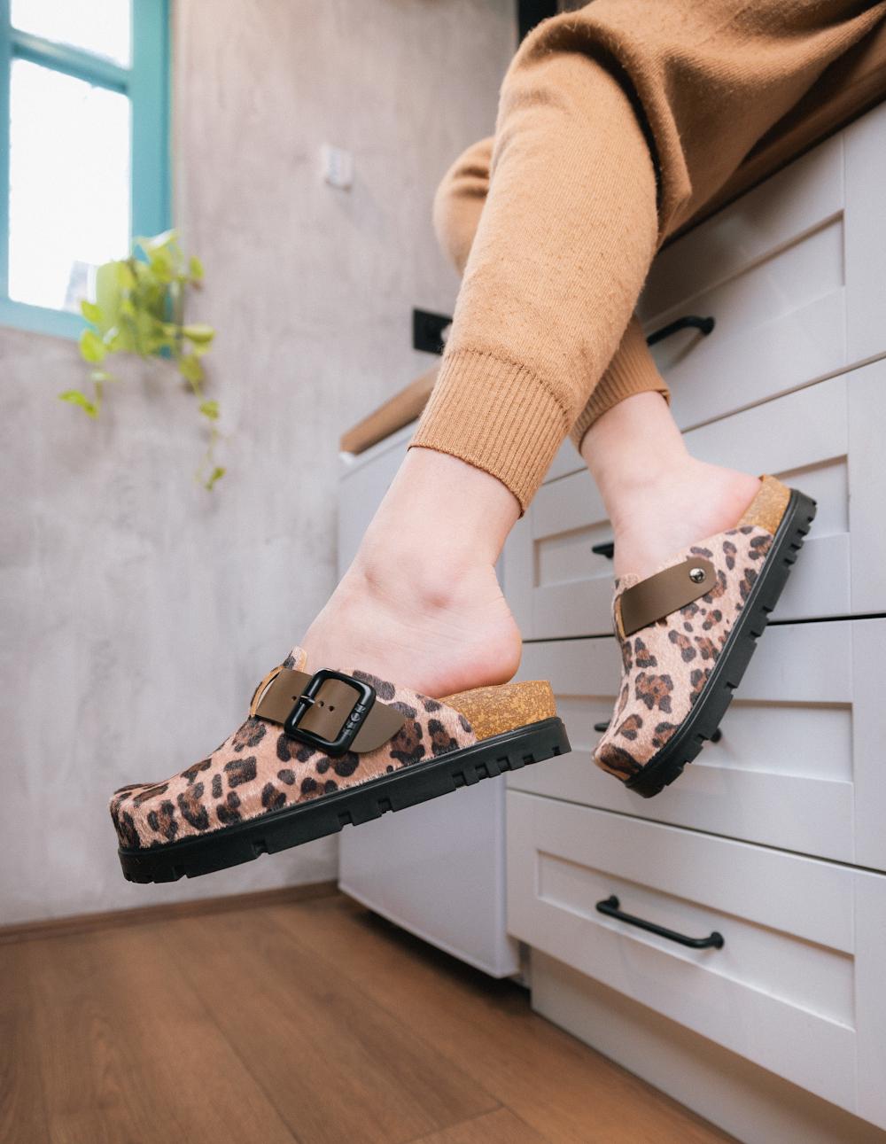 6003 Leon Comfort Saboti piele naturala - dama
