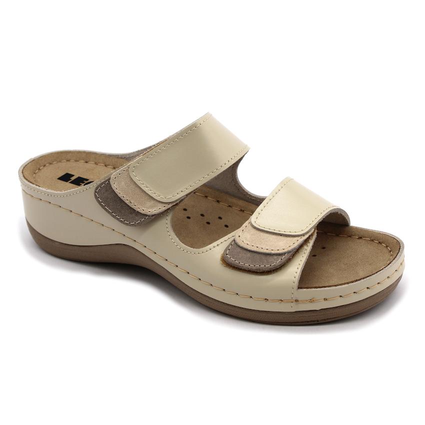 904 Leon Comfort papuci piele naturala - dama