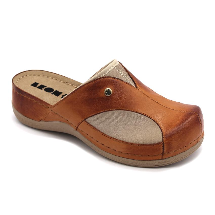 912 Leon Comfort Saboti piele naturala - dama