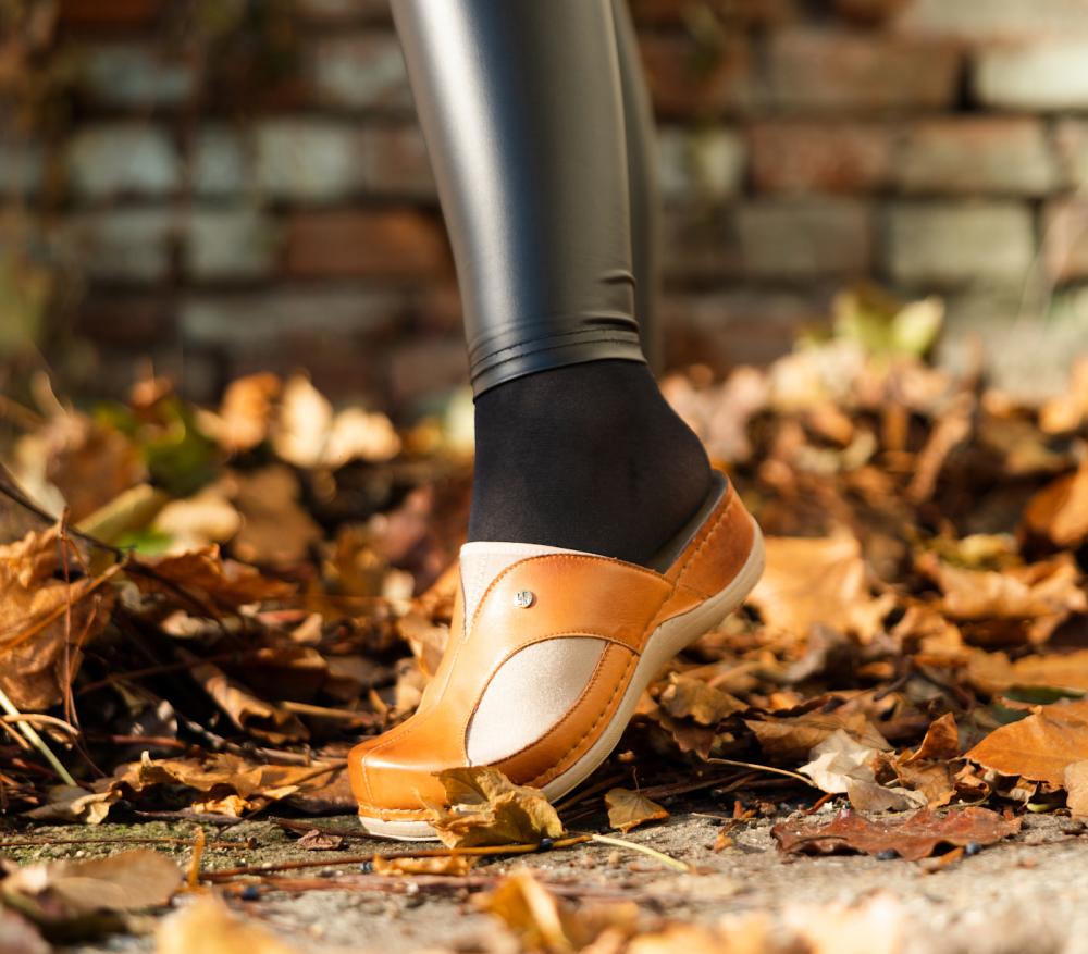 912 Leon Comfort Saboti piele naturala - dama